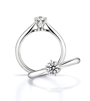 究極のシンプルデザインの婚約指輪「セント・グレア」
