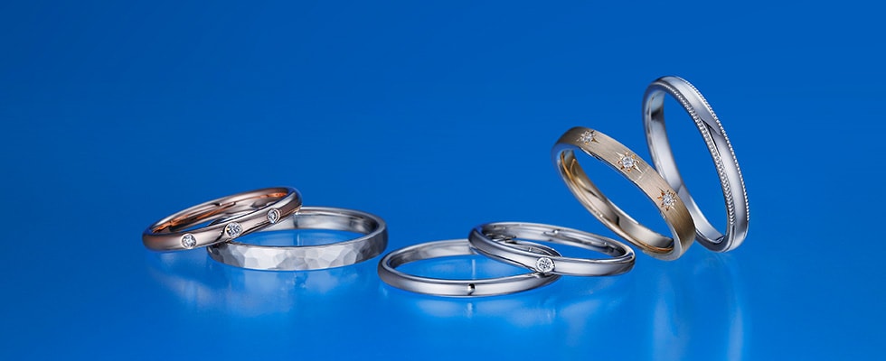 新品 銀座ダイヤモンドシライシ 結婚指輪 ペアアノリュー17号