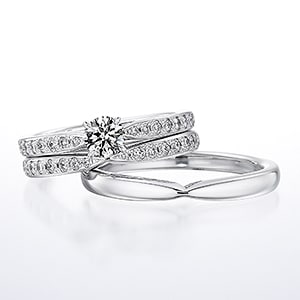 婚約指輪と結婚指輪を重ね付けするコツのイメージ