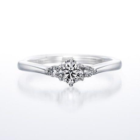 婚約指輪「Smiling・Jasmine」｜銀座ダイヤモンドシライシ
