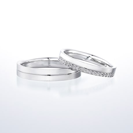 結婚指輪「Eternal Flow 01,02」｜銀座ダイヤモンドシライシ