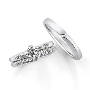 婚約指輪と結婚指輪の形を揃えるイメージ